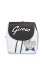 GUESS-Γυναικείο σακίδιο πλάτης Guess VARSITY POP PIN UP άσπρο - μαύρο